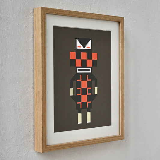 Blockbob TGR Art Print Framed