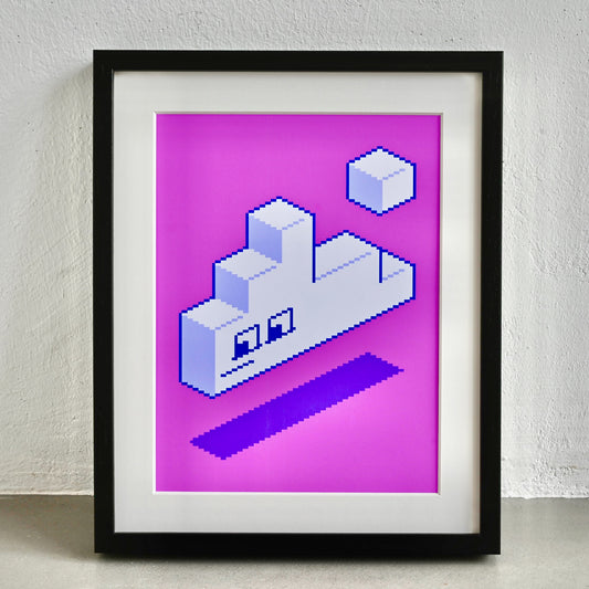 ISO Cloud Art Print Framed